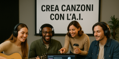 MUSICA: CREA CANZONI CON L'A.I.